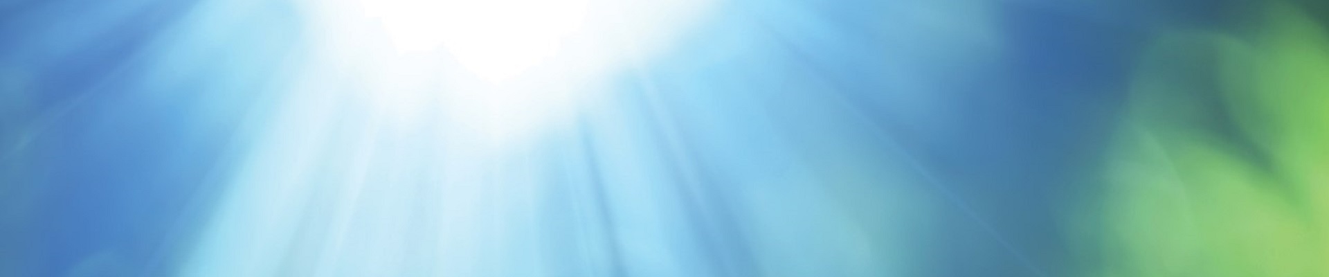 Colors of green and blue with light shining through