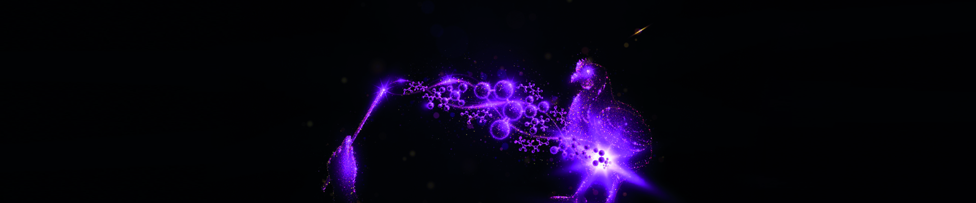 Purple wand and a chicken