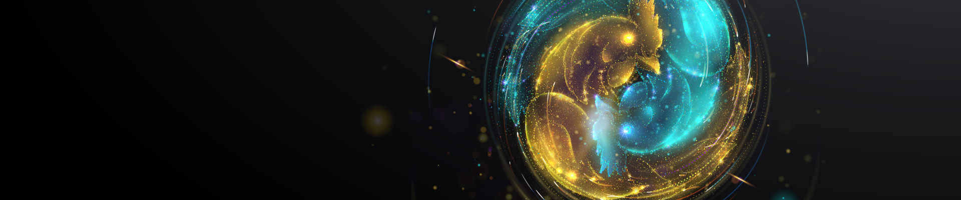 Two chickens in the shape of the yin yang symbol