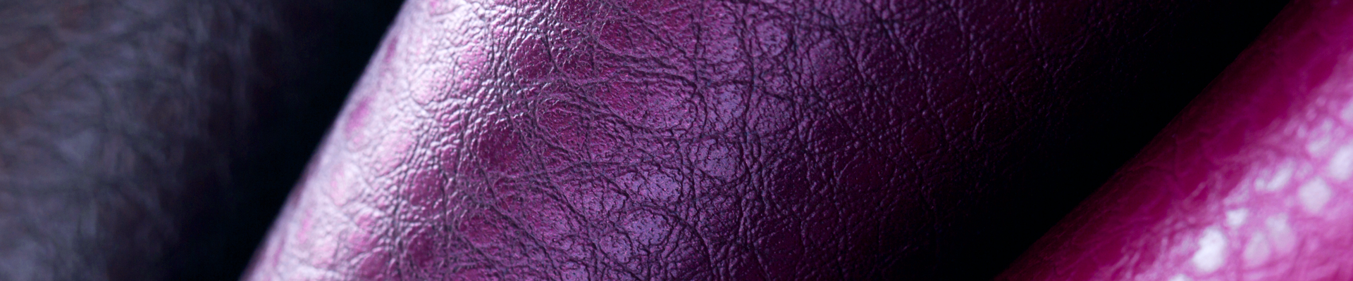 Close up of purple leather