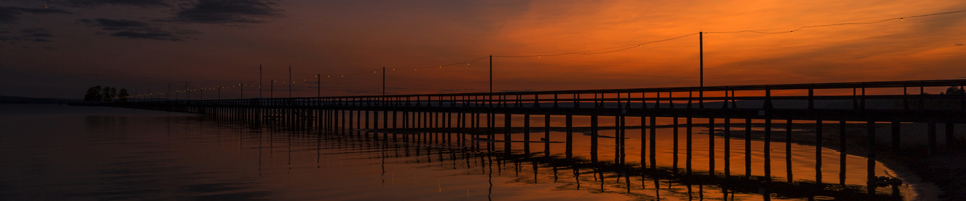 Perstorp Annual Report 2018 Sunset over a bridge in the water
