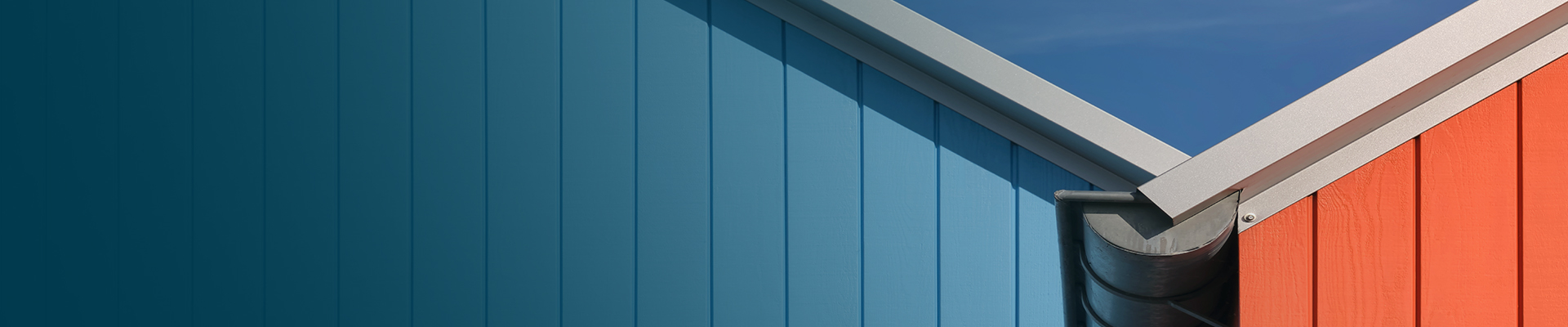 Waterborne alkyds  Red and blue colored painted walls