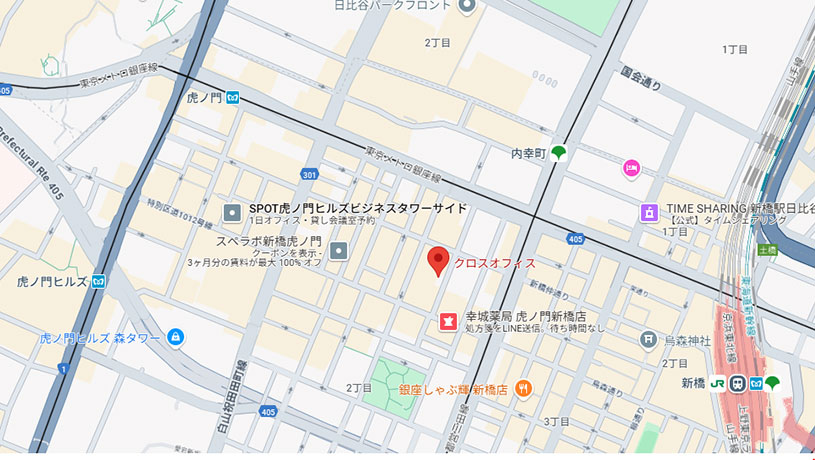 Google maps for Japan office