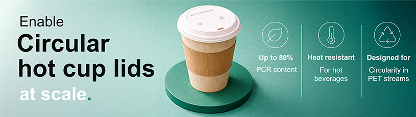 Akestra™ for rPET hot cup beverage lids