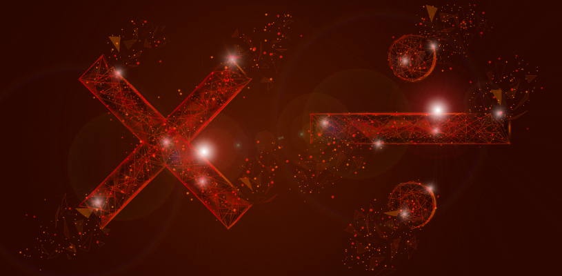 ProPhorce SR ROI calculation request A red multiplicate symbol next to a red division symbol