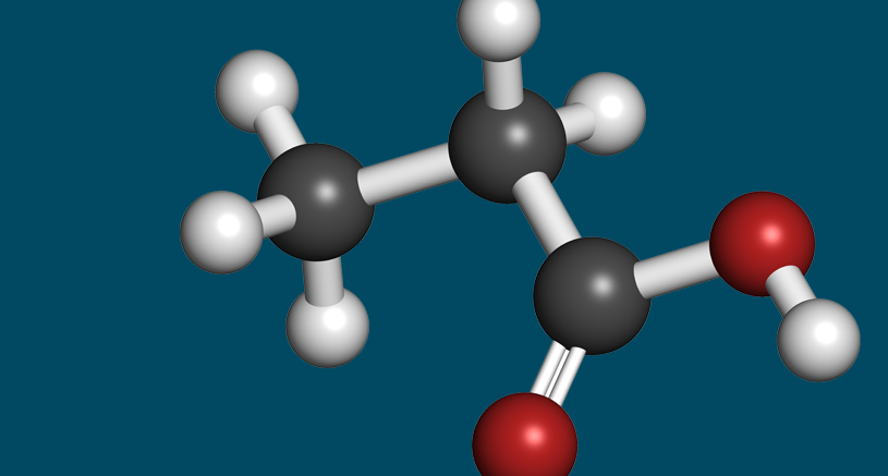 Propionic acid molecule