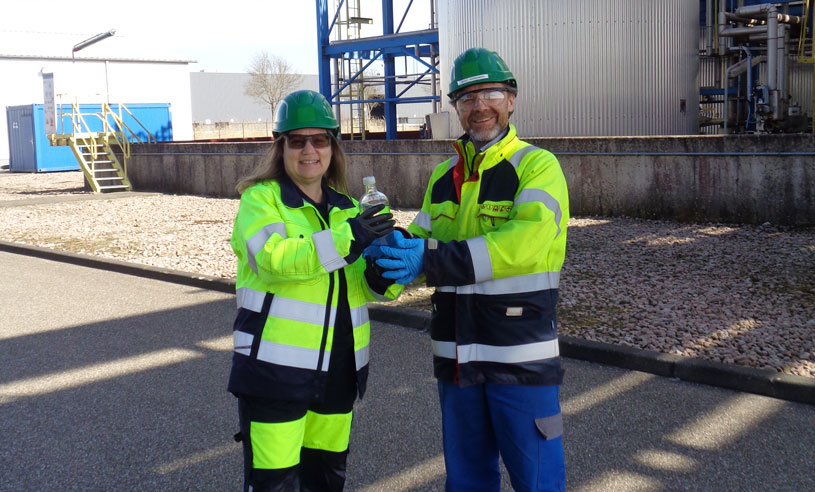 Two employees from Perstorps site Amsterdam