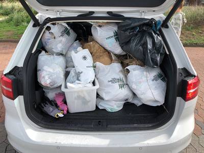 World Cleanup Day - car with bags