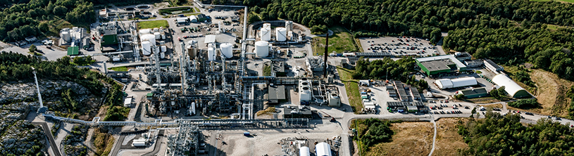 Aerial view of site Stenungsund