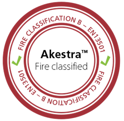 Fire classification sticker Akestra Perstorp