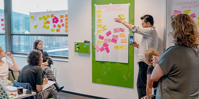 Meeting with colleagues at Perstorp HQ