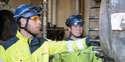 Employees at a Perstorp Site