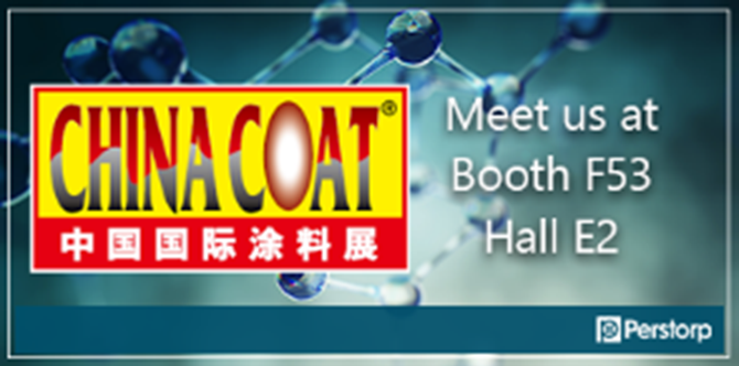  Perstorp to exhibit at China Coat 2023: Leading the way in safe and sustainable coatings