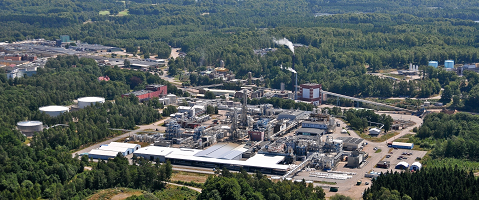 Perstorp site Site Perstorp from above