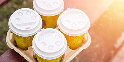 Coffee cops with lids