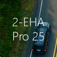 Close up car, text 2-EHA Pro