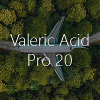 An airplane in the forest, text-  Valeric Acid Pro 20