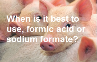 When is it best to use, formic acid or sodium formate?